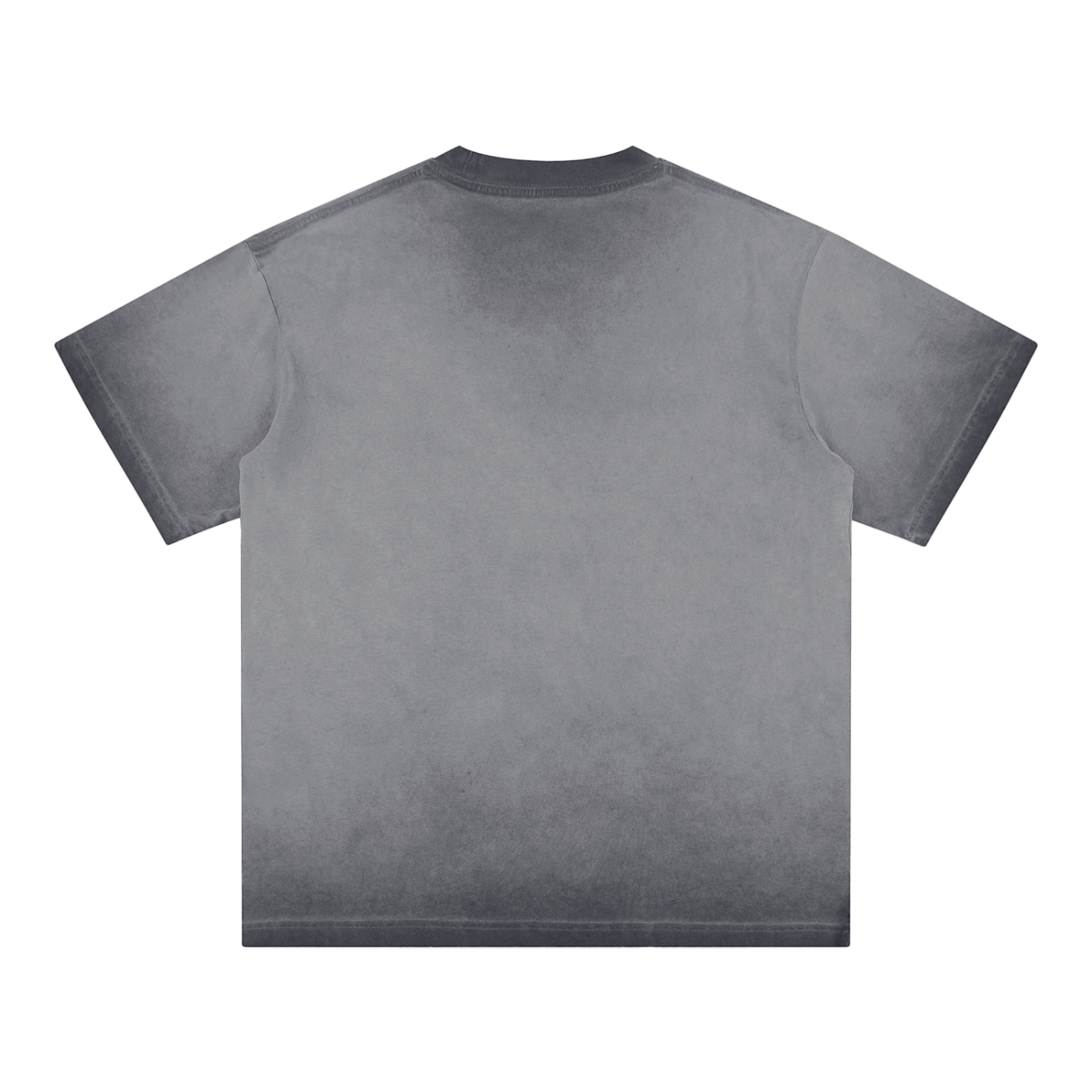 Oversized Reverse Dye Cotton T-shirt - Ash Grey