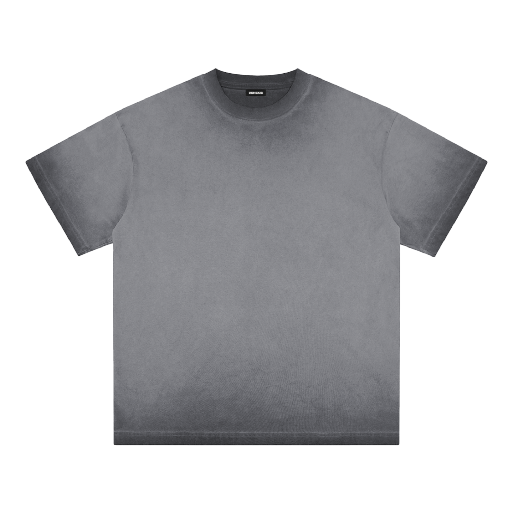 Oversized Reverse Dye Cotton T-shirt - Ash Grey