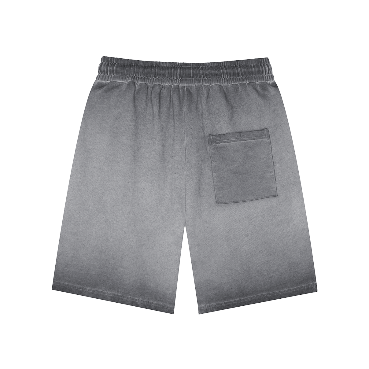 Ash Grey Reverse Dye Cotton Shorts