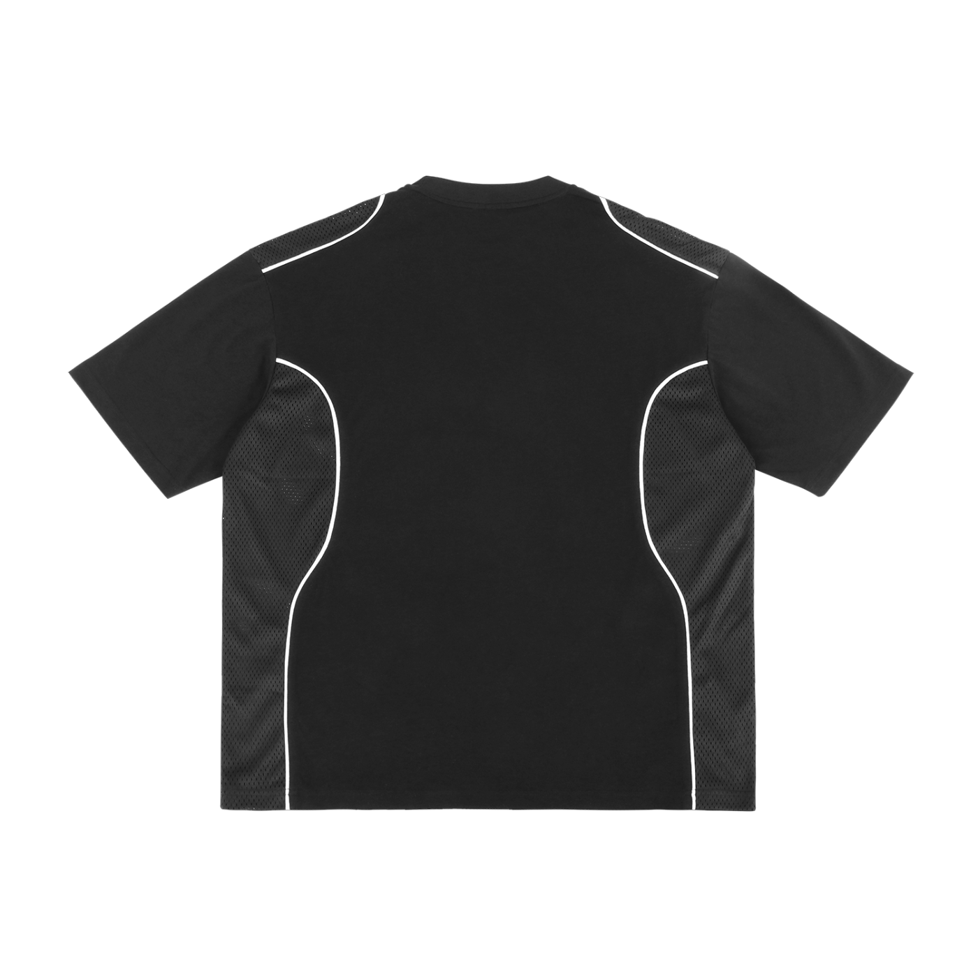 Contrast Mesh Panel T-Shirt