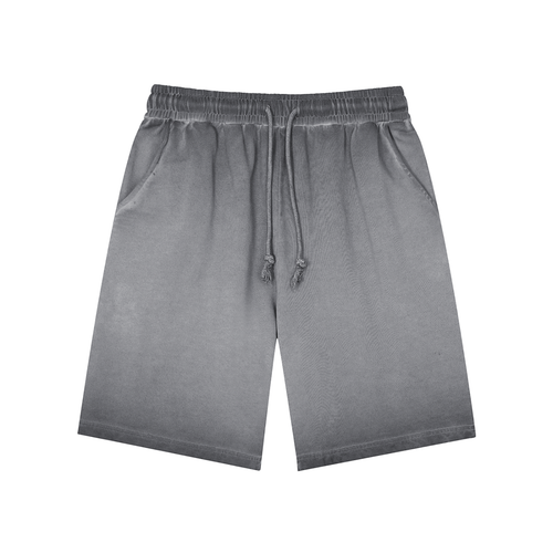 Ash Grey Reverse Dye Cotton Shorts