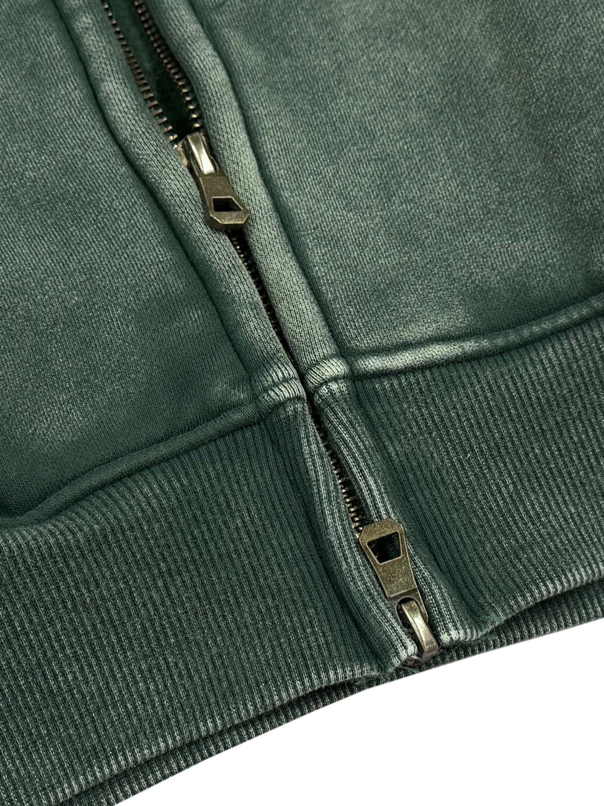 Eden Washed Zip-Through Fleece Hoodie