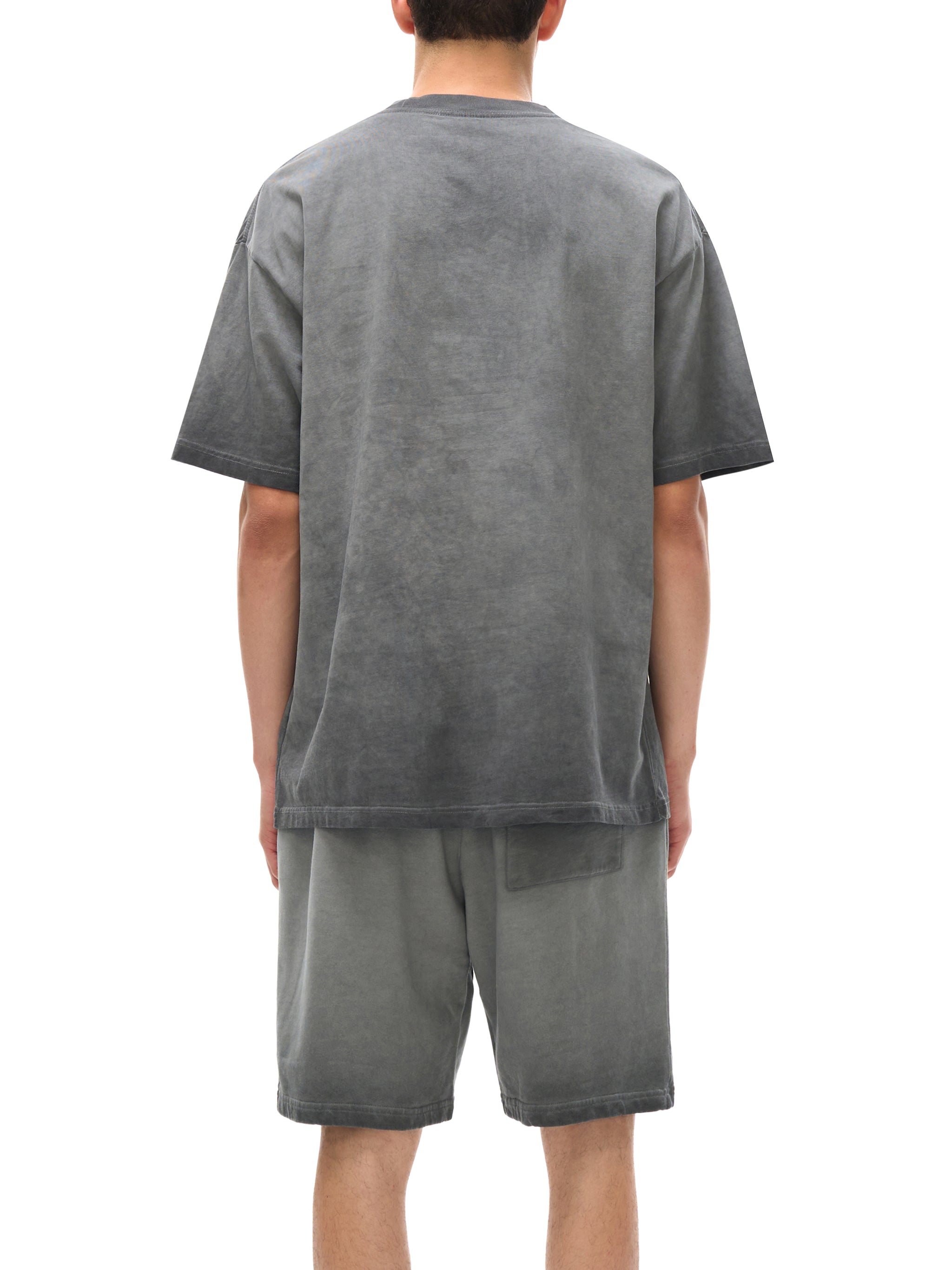 Oversized Reverse Dye Cotton T-shirt - Ash Grey