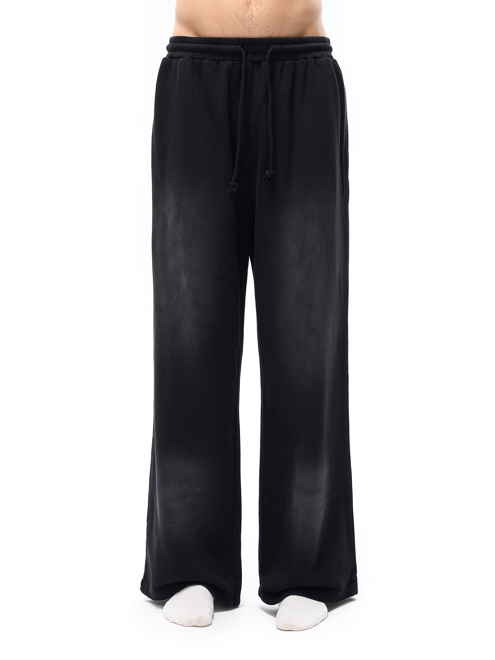 Washed Pure Cotton Loose-Fit Sweatpants