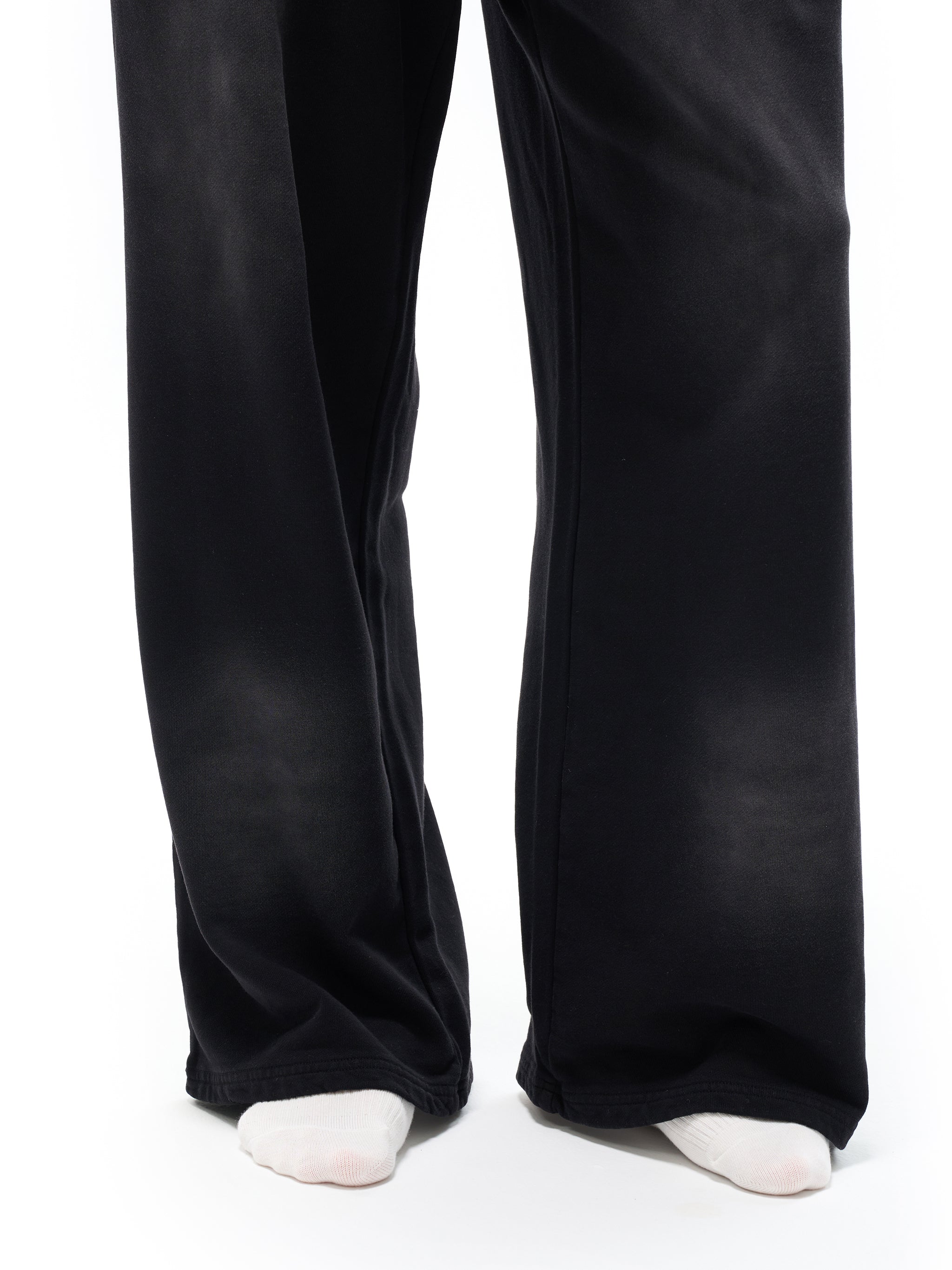 Washed Pure Cotton Loose-Fit Sweatpants