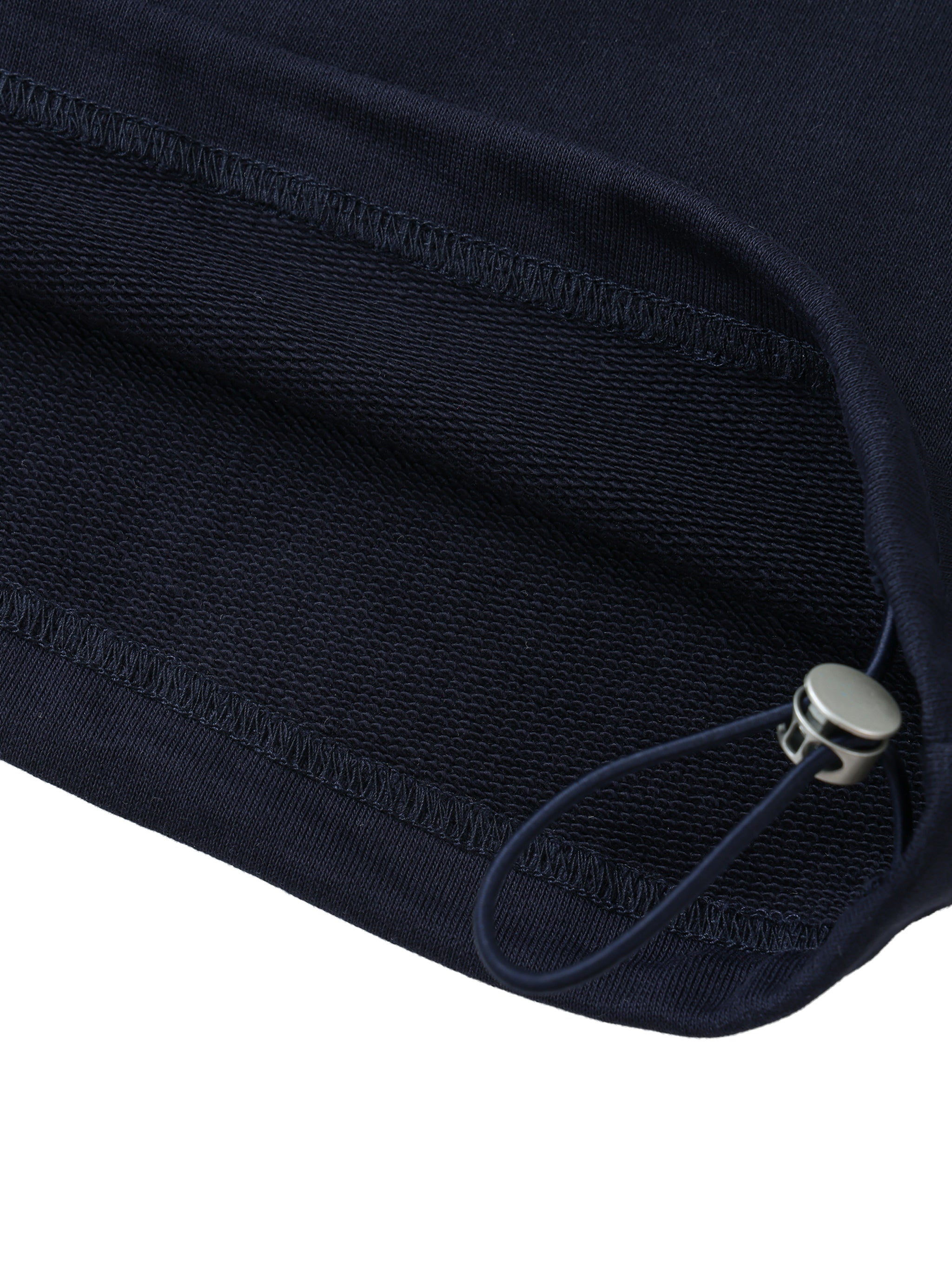 Logo Striped Lapel Collar Cotton Sweatshirt