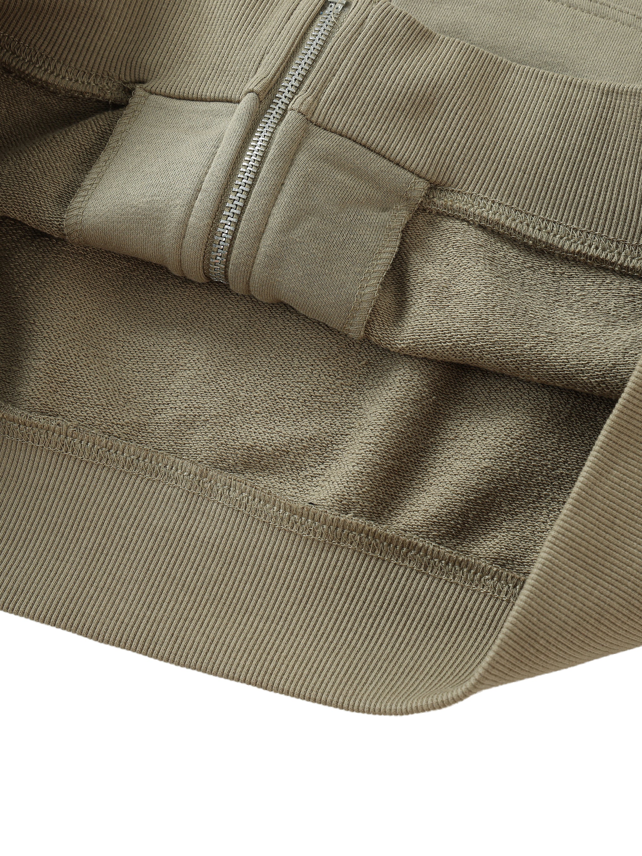 Drop-Shoulder Zip Hoodie