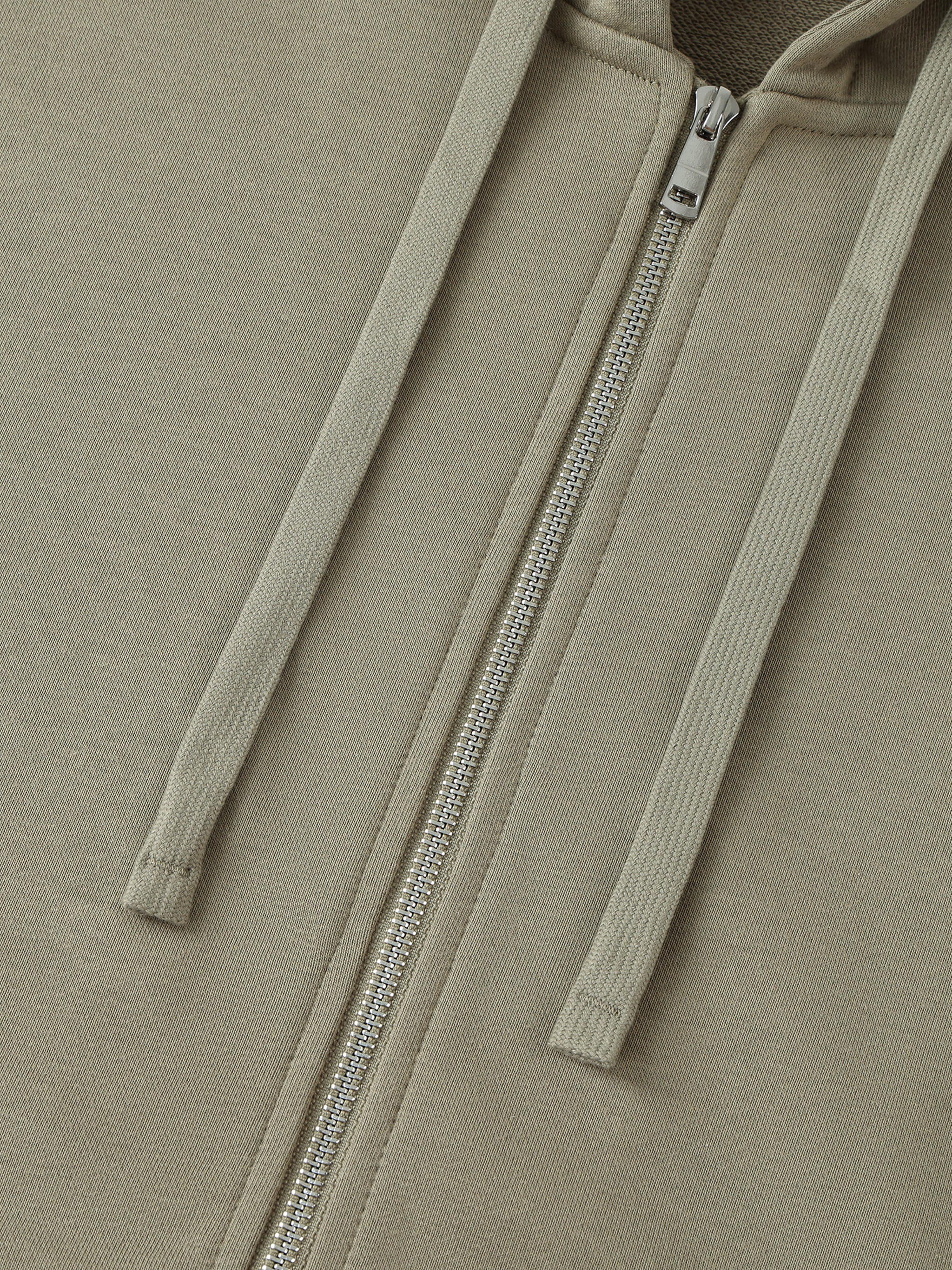 Drop-Shoulder Zip Hoodie